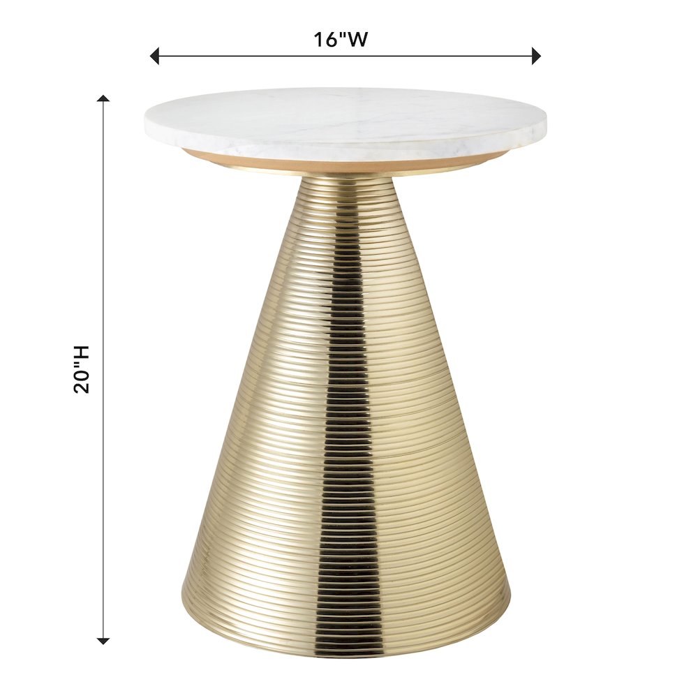 Tempo Marble Side Table. Picture 5