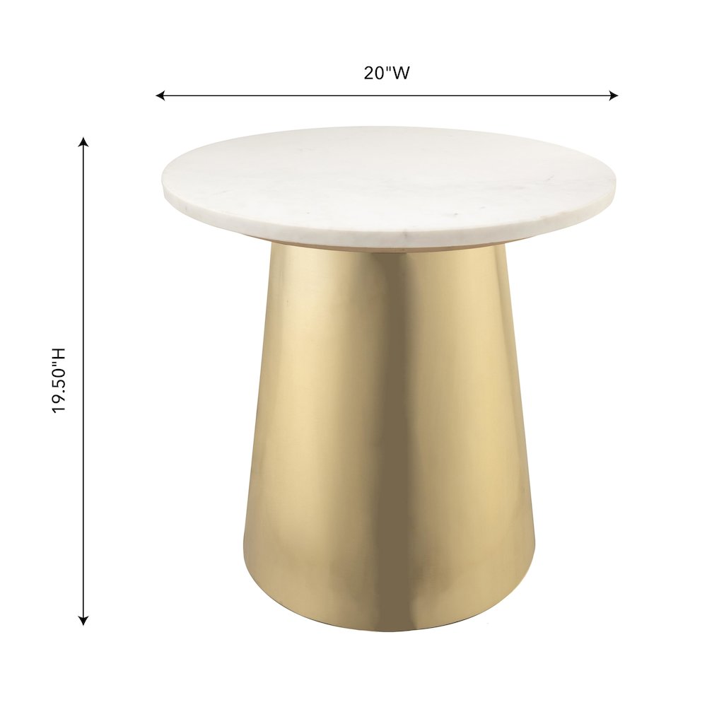 Bleeker Marble Side Table. Picture 5