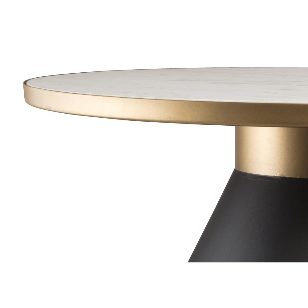 Richard Marble Coffee Table, Black, White and Gold. Picture 3