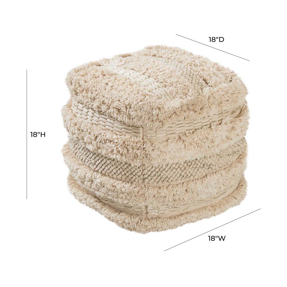 Yorba Cotton Pouf. Picture 8