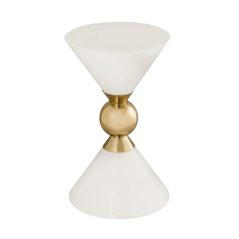Balhi White Side Table. Picture 1