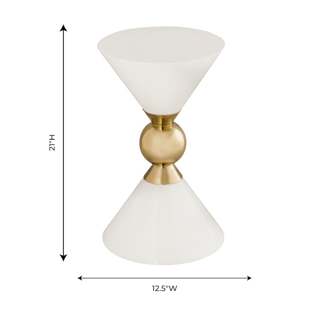 Balhi White Side Table. Picture 6