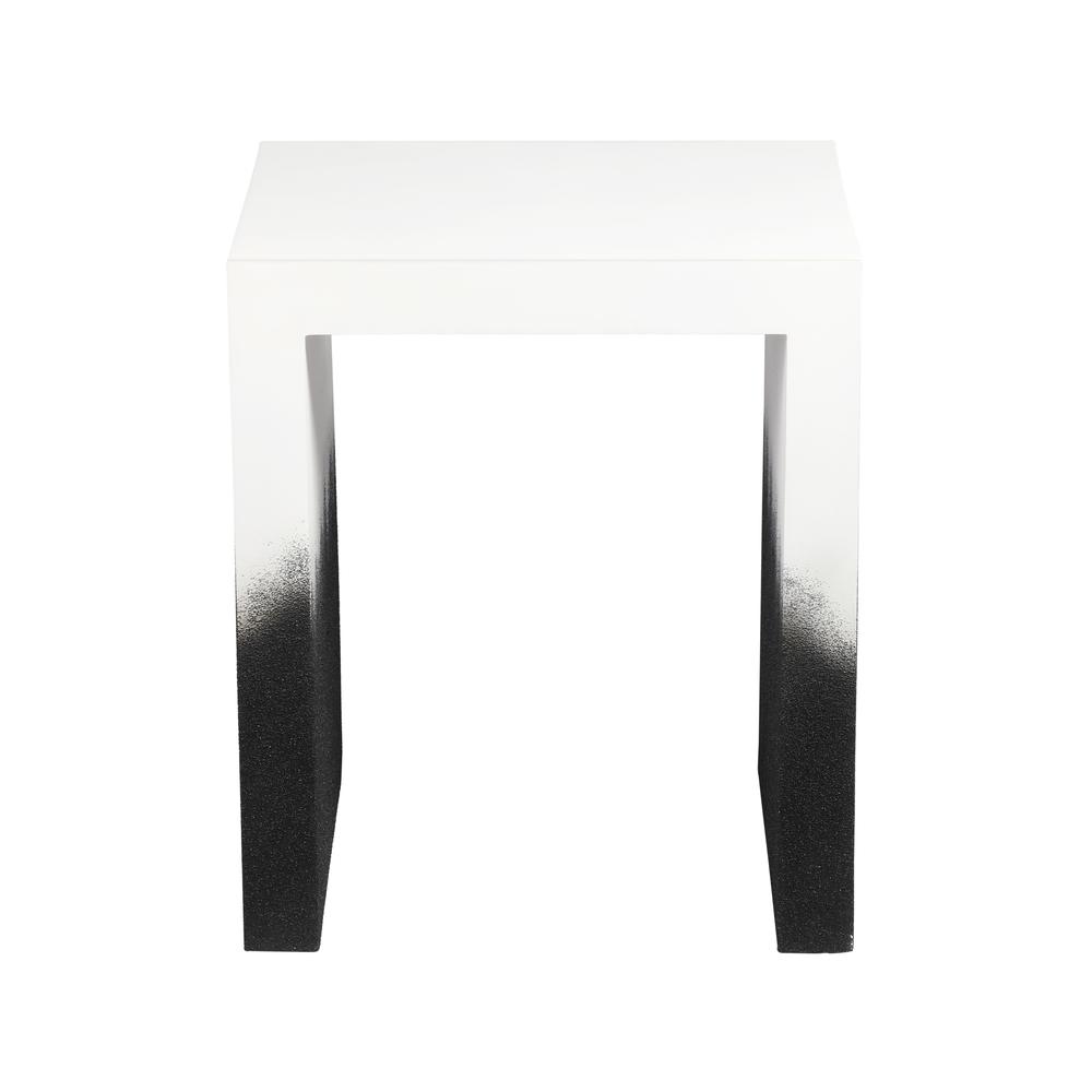 Matra Black and White End Table. Picture 2