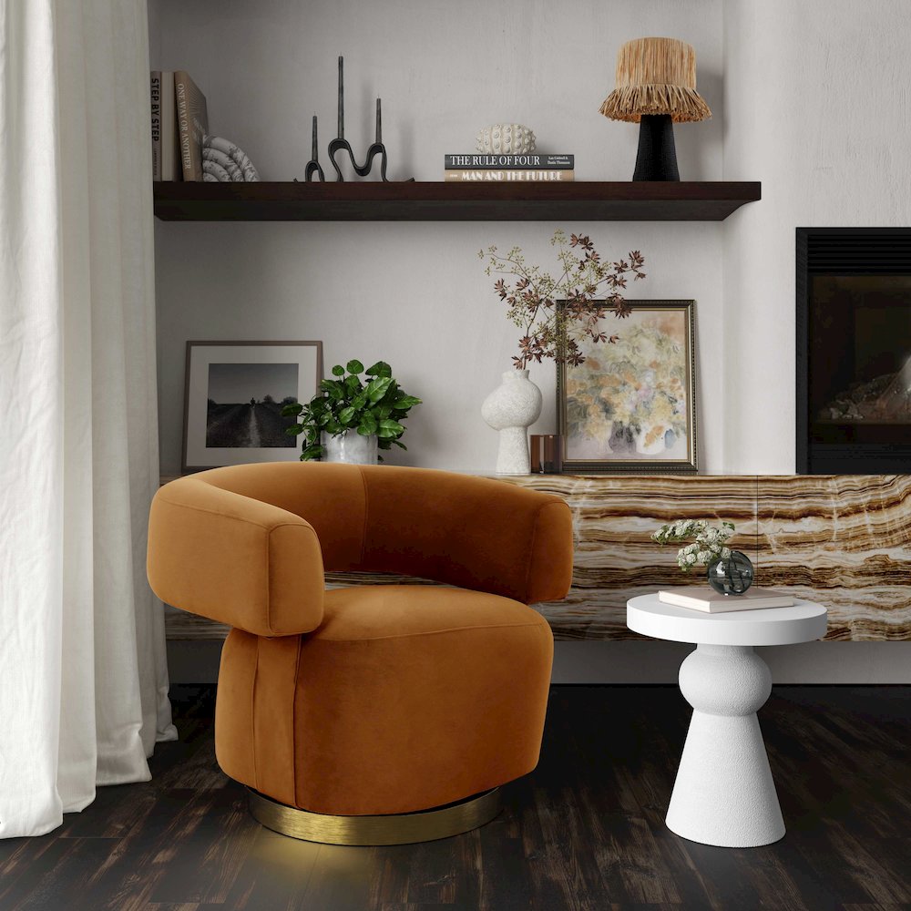 Lupita White Side Table. Picture 2