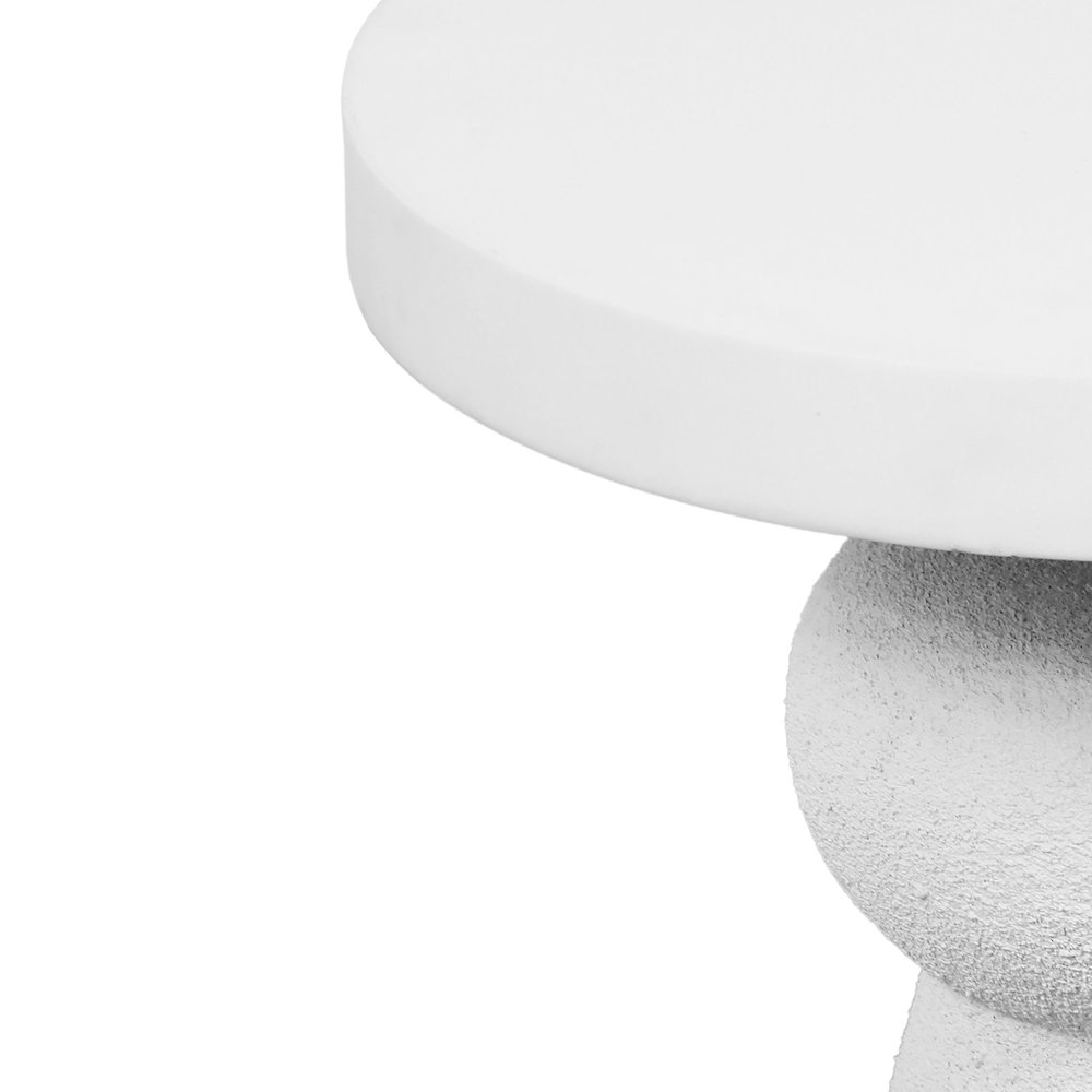 Lupita White Side Table. Picture 4