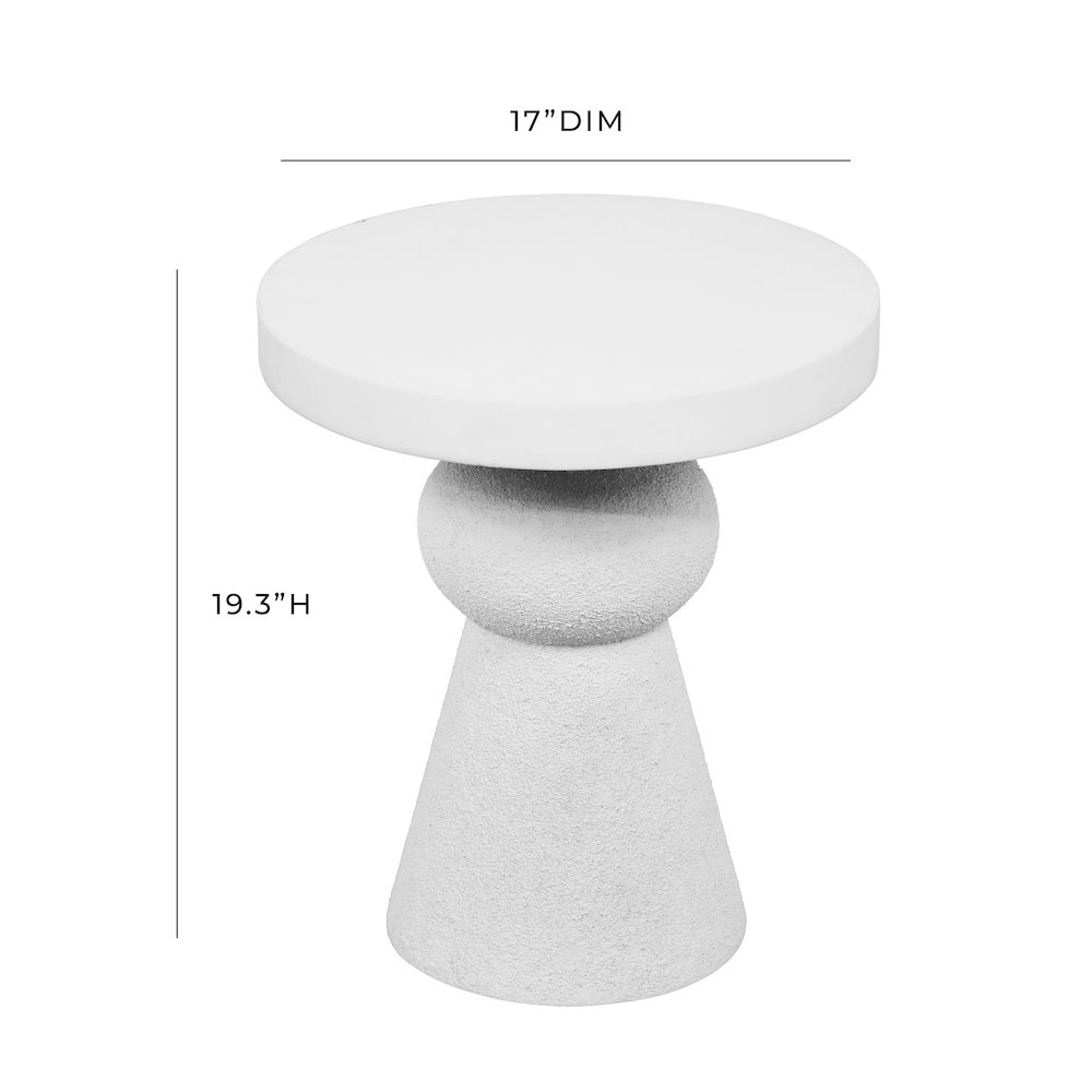 Lupita White Side Table. Picture 6