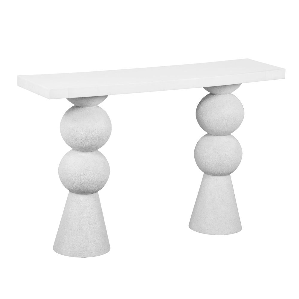 Lupita White Console Table. Picture 1