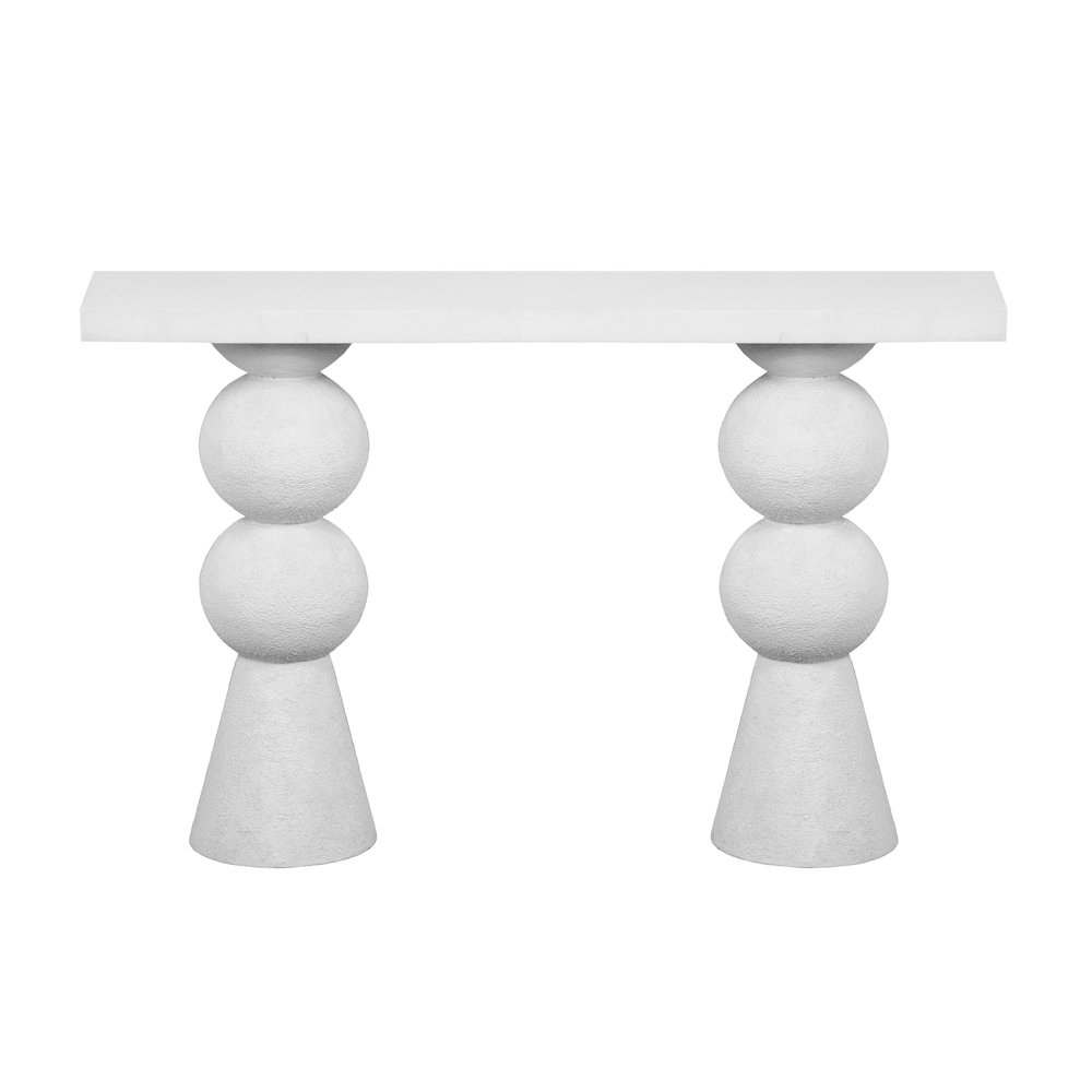 Lupita White Console Table. Picture 3