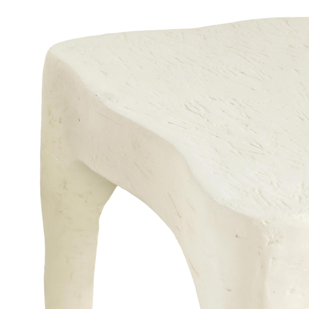 Skully Cream Textured Side Table. Picture 3