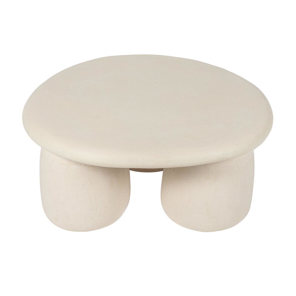 Rahul Off-White Round Coffee Table. Picture 3