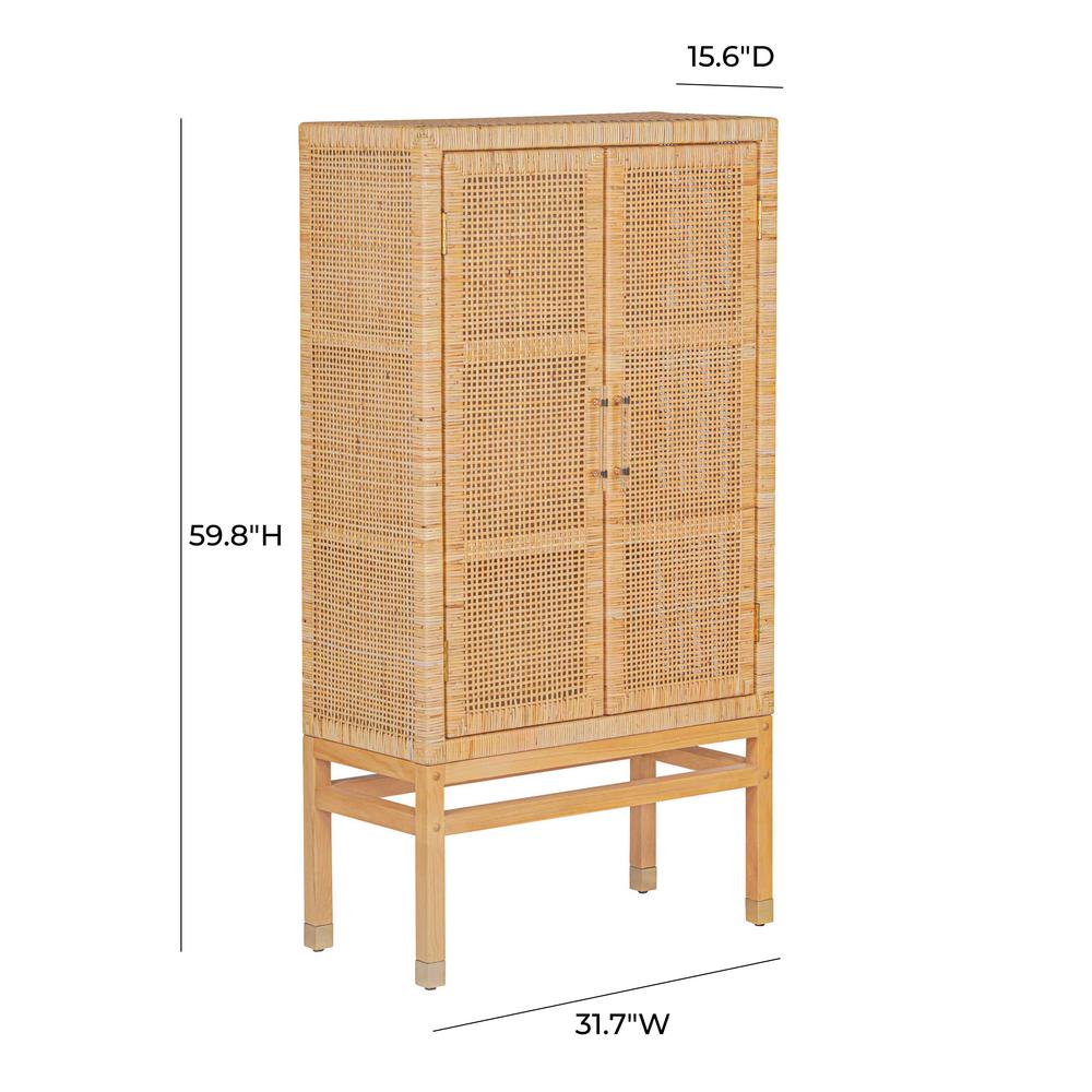 Amara Natural Woven Rattan Cabinet. Picture 5