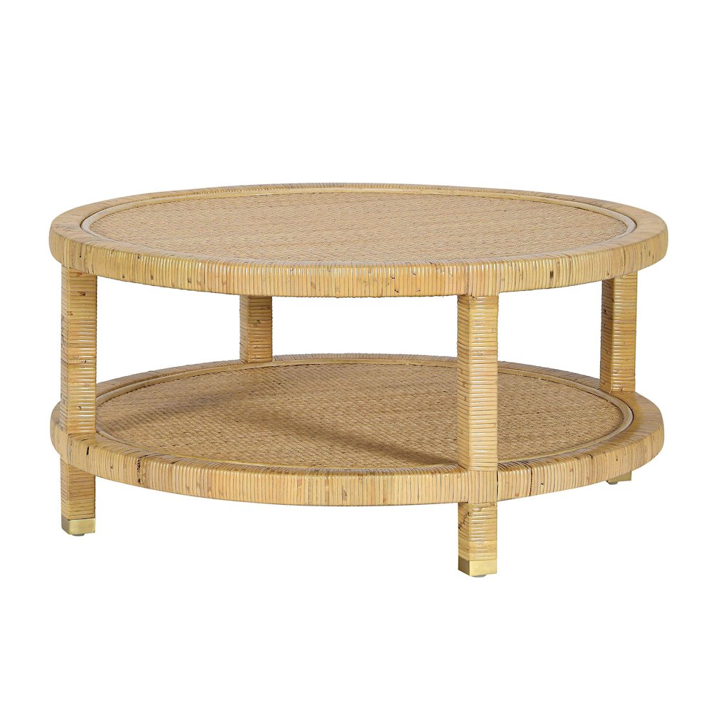Amara Natural Rattan Coffee Table. Picture 1