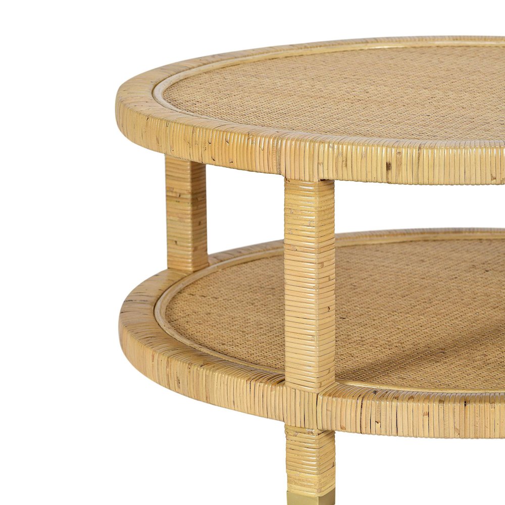 Amara Natural Rattan Coffee Table. Picture 5