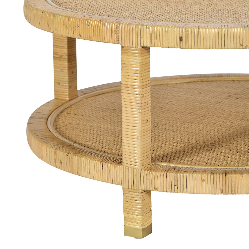Amara Natural Rattan Coffee Table. Picture 6
