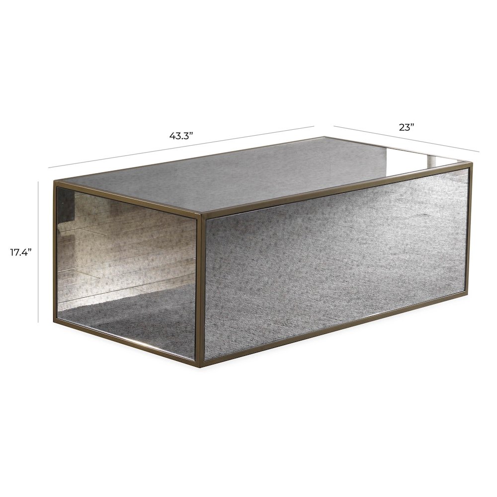 Lana Mirrored Coffee Table. Picture 9