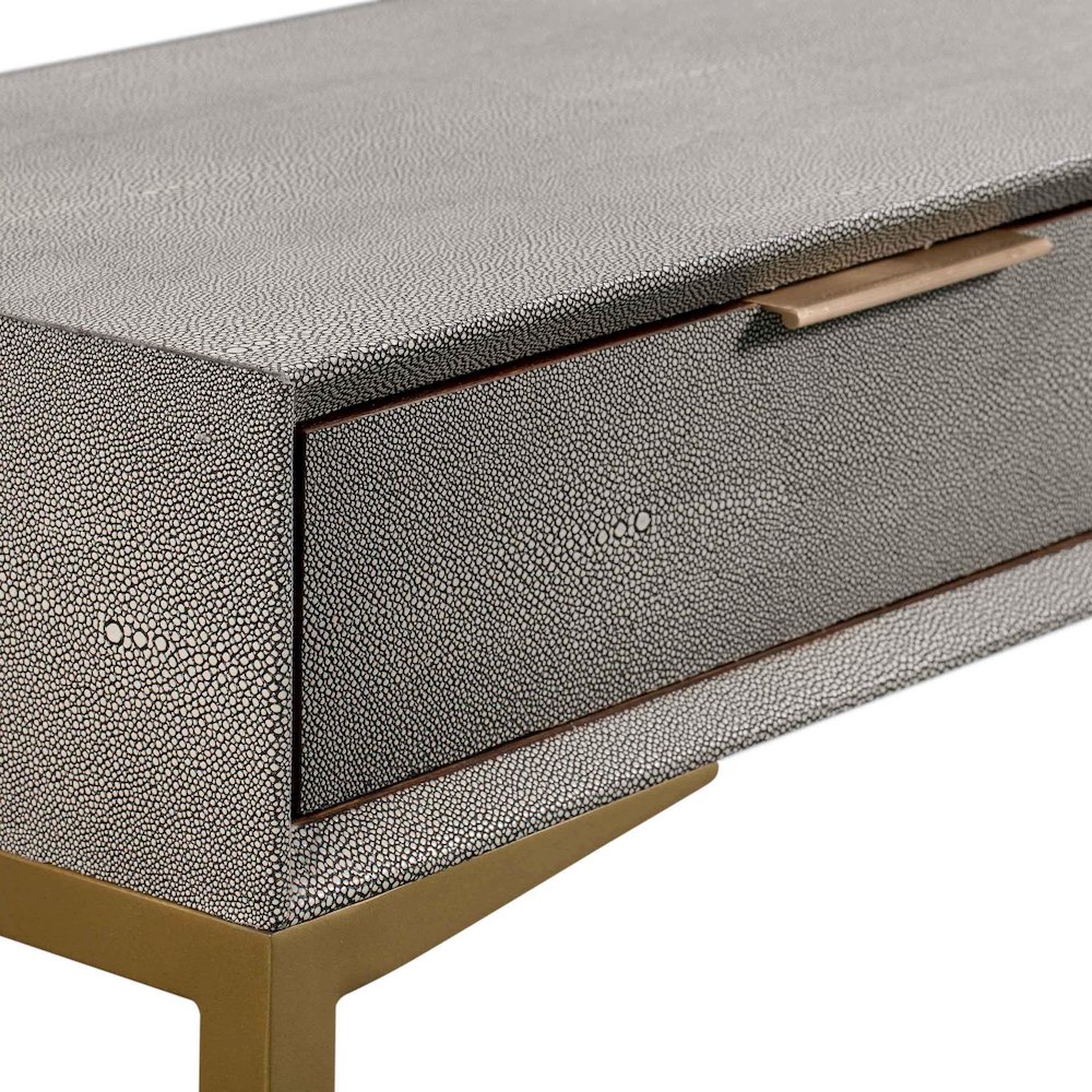 Pesce Shagreen Console Table. Picture 4