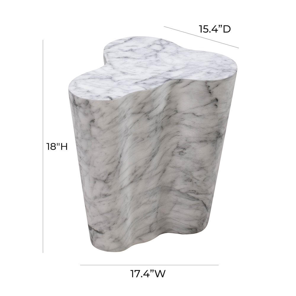 Slab Marble Short Side Table. Picture 7