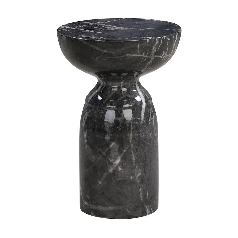 Rue Black Marble Side Table. Picture 3