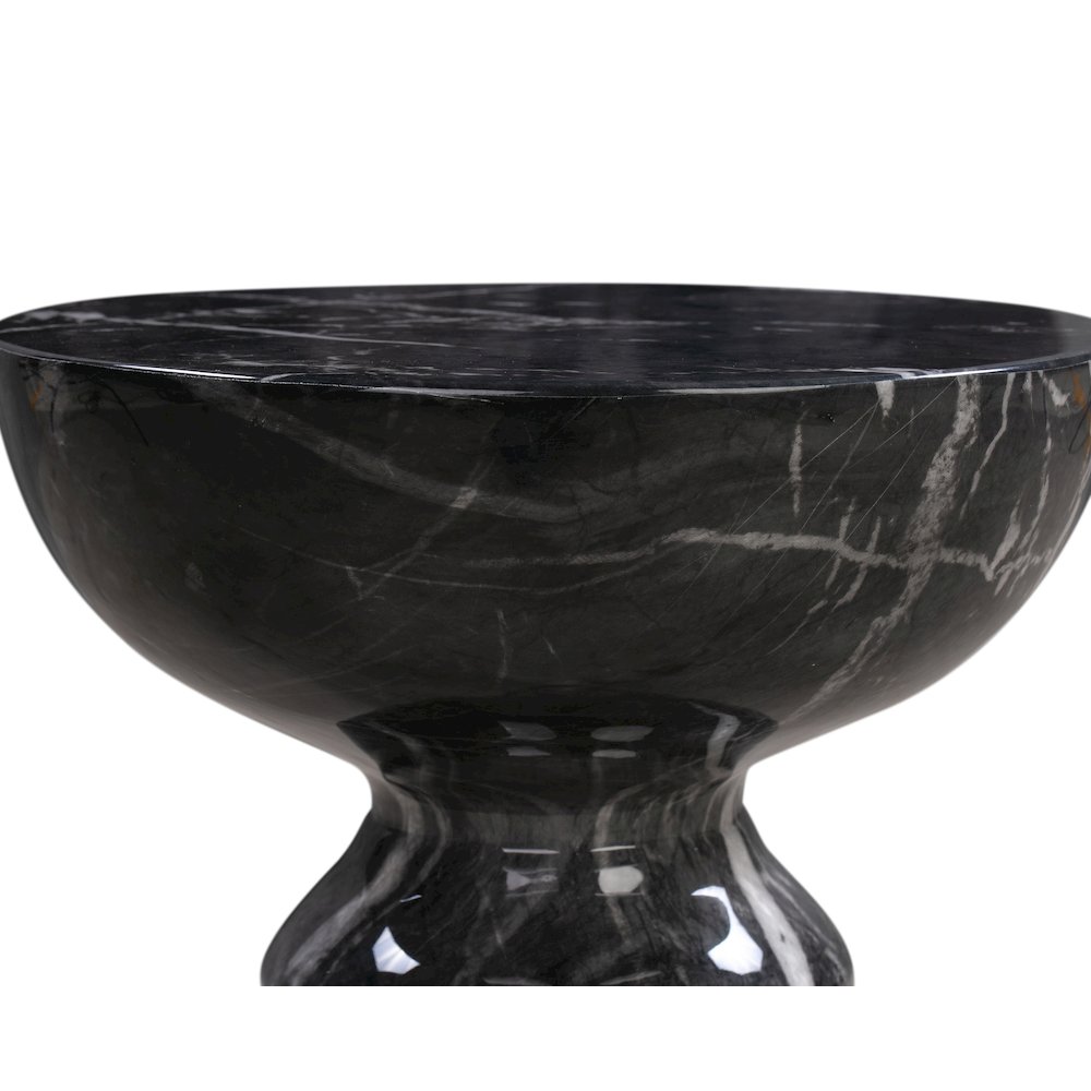Rue Black Marble Side Table. Picture 5