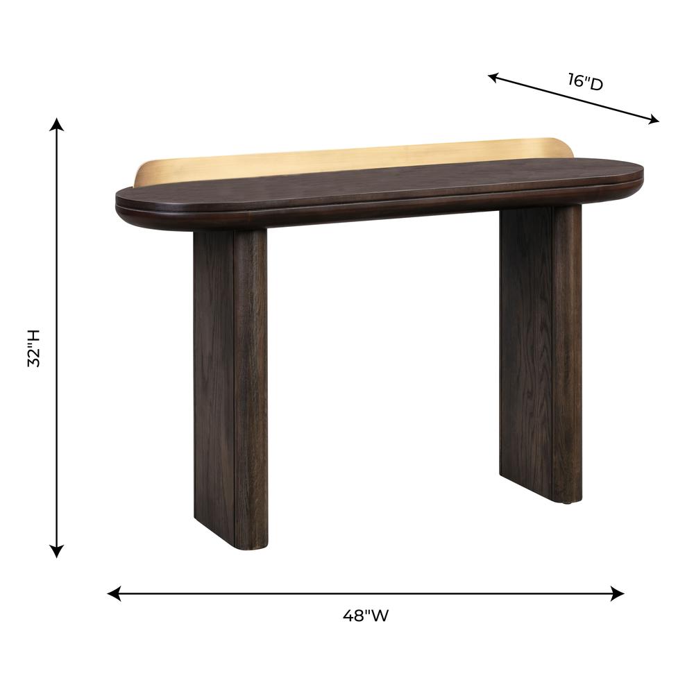 Braden Brown Desk/Console Table. Picture 9