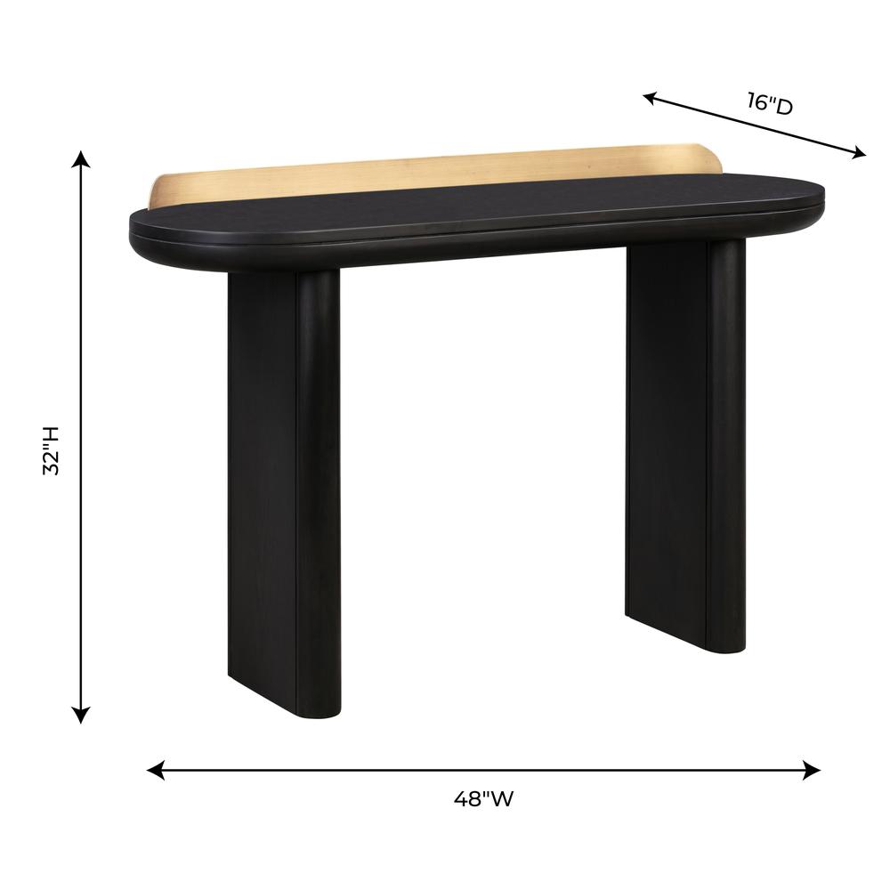 Braden Black Desk/Console Table. Picture 9