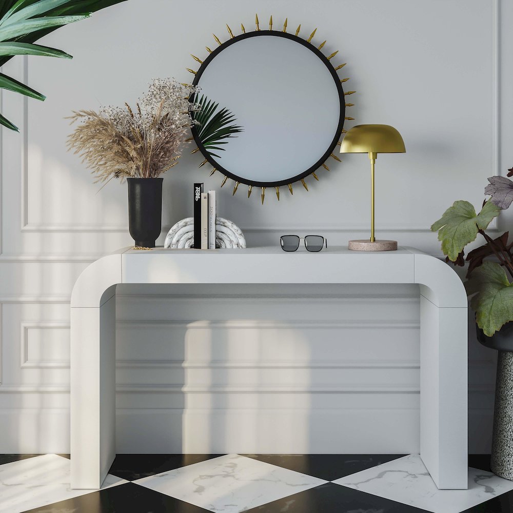 Hump White Console Table. Picture 2