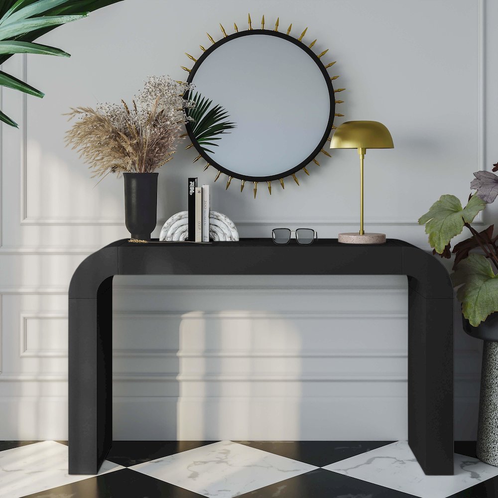 Hump Black Console Table. Picture 2