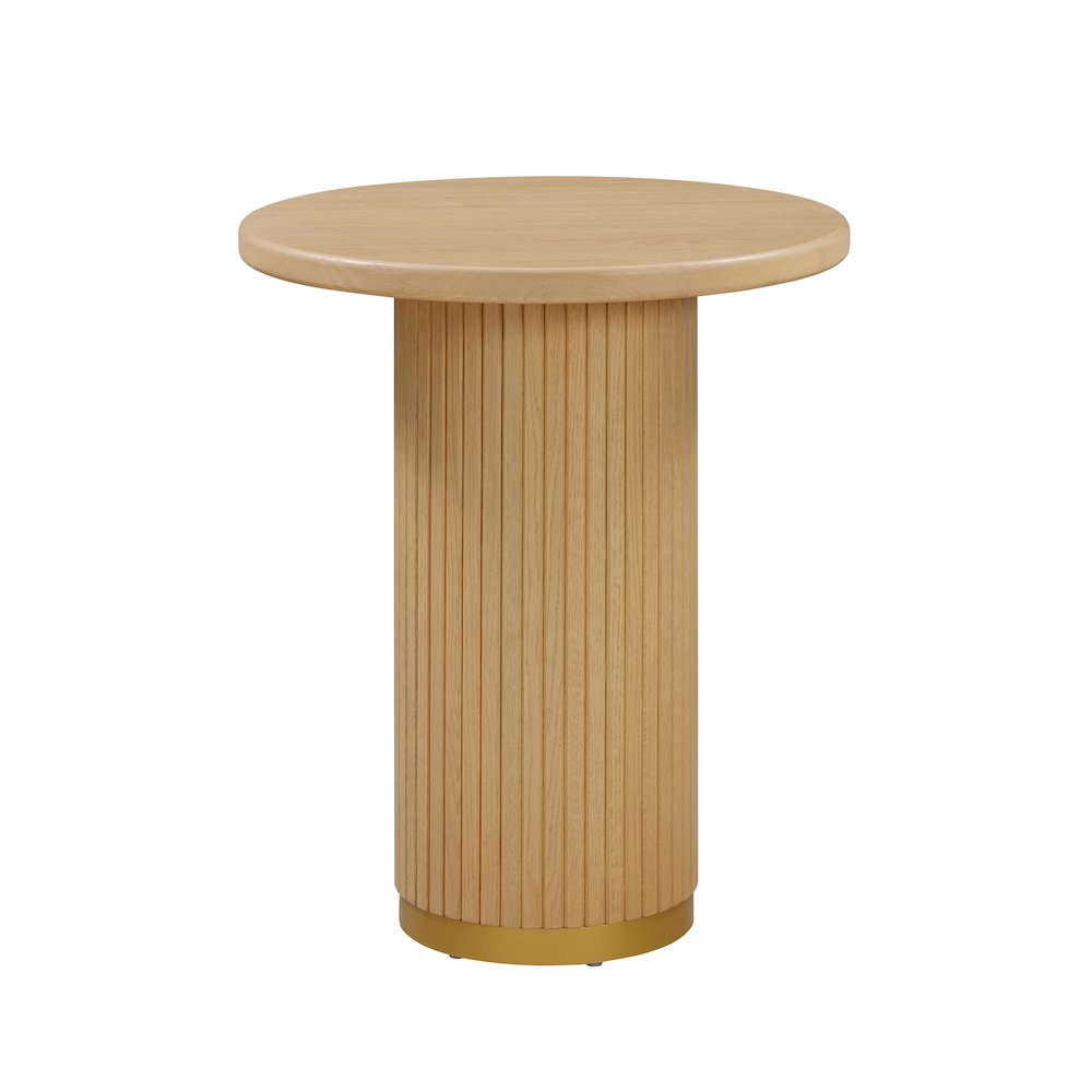 Chelsea Natural Oak Wood Entry Table. Picture 3