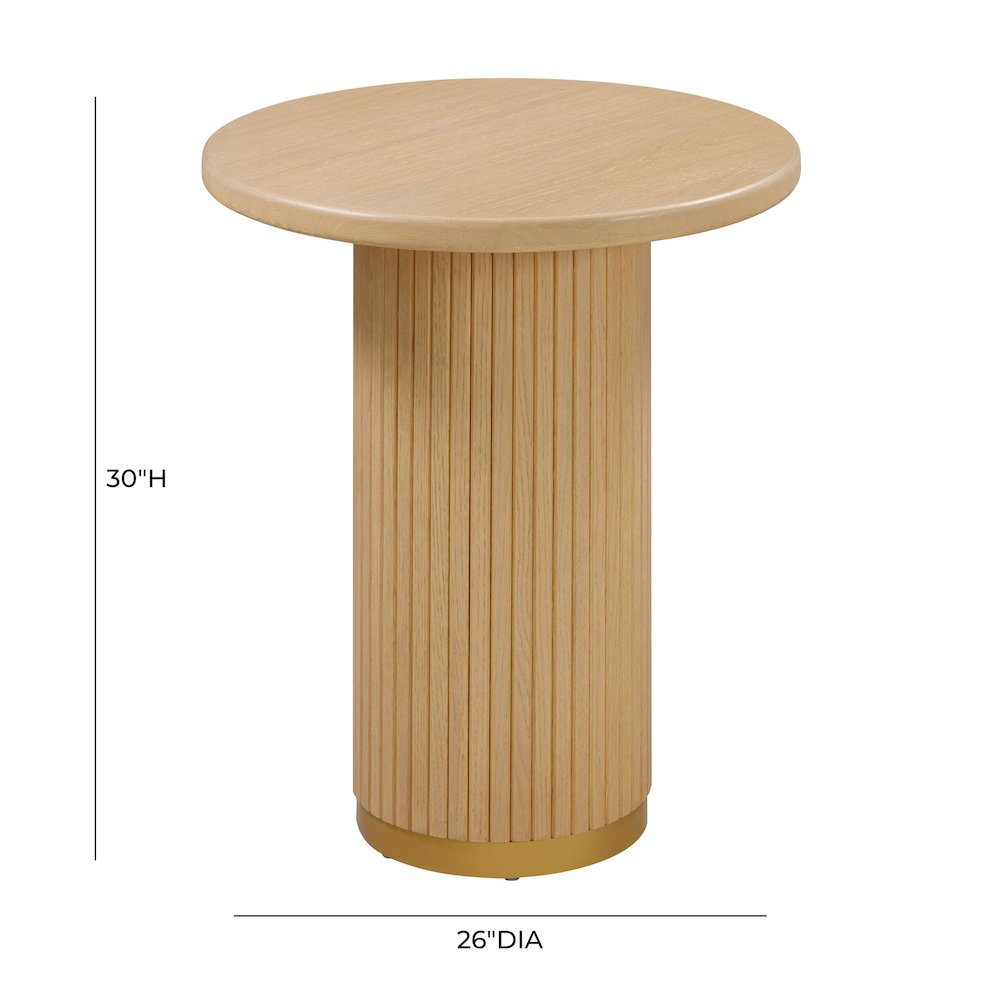Chelsea Natural Oak Wood Entry Table. Picture 7