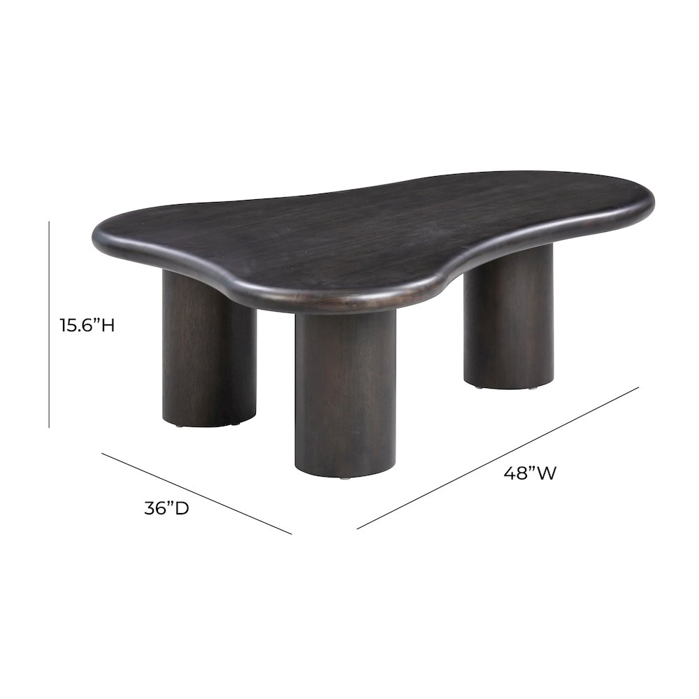 Gotham Onyx Black Coffee Table. Picture 7