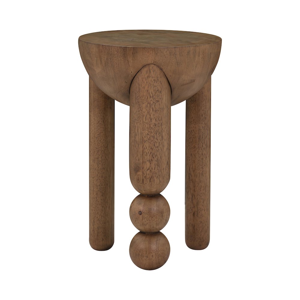 Morse Cognac Wooden Accent Table. Picture 3