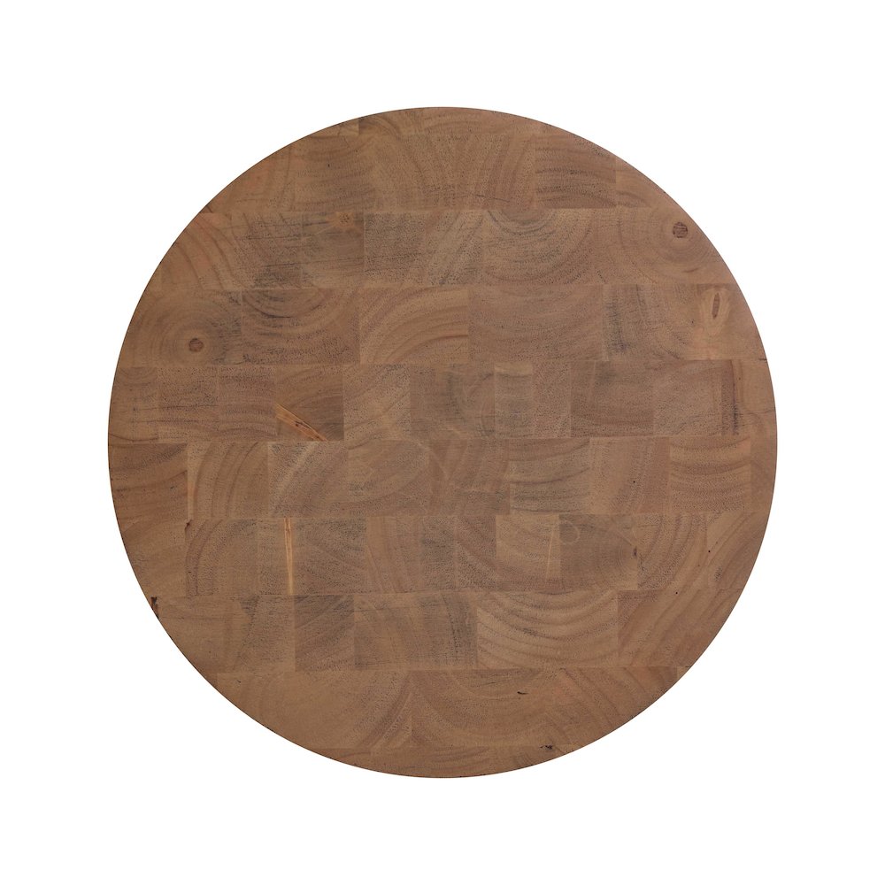 Morse Cognac Wooden Accent Table. Picture 5