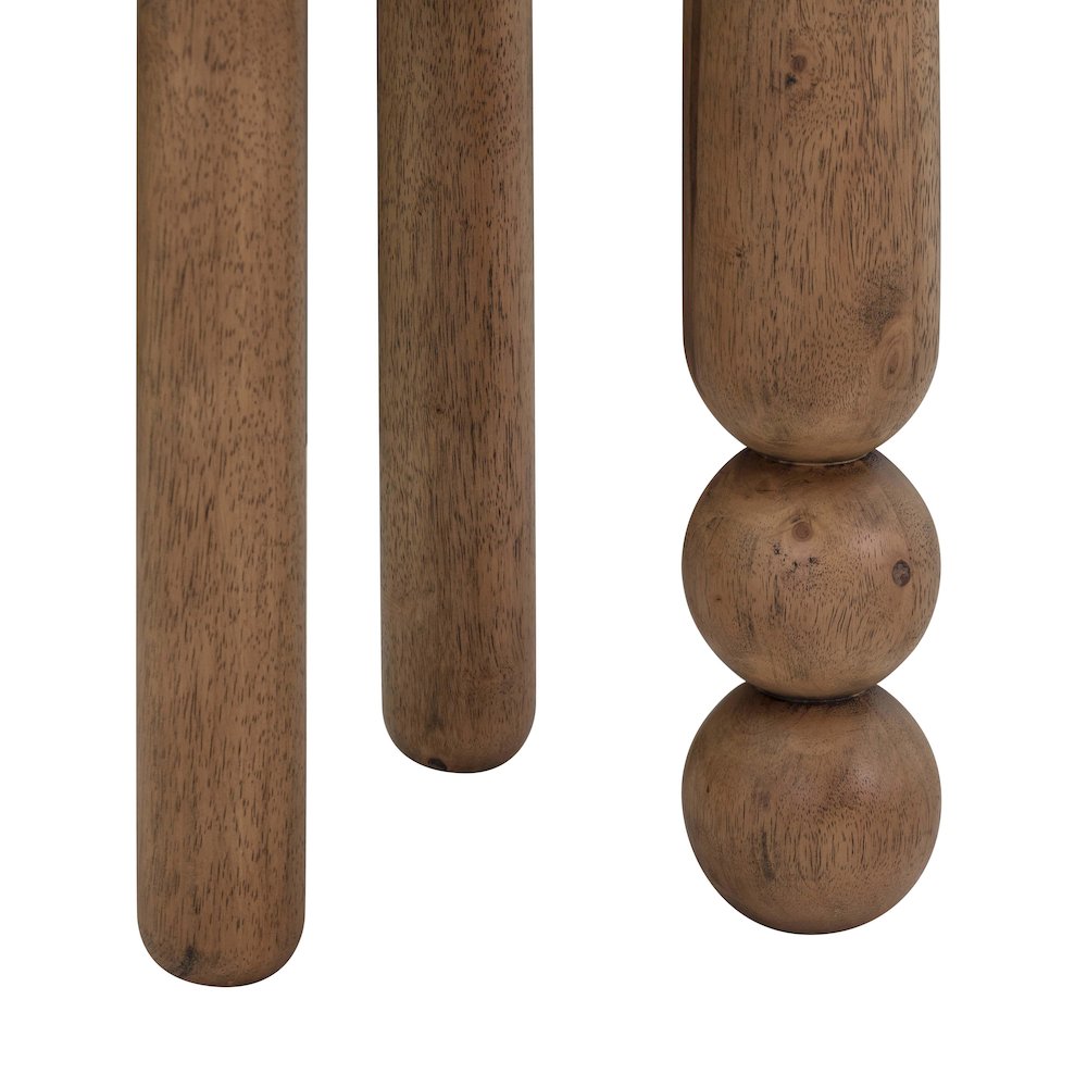 Morse Cognac Wooden Accent Table. Picture 6