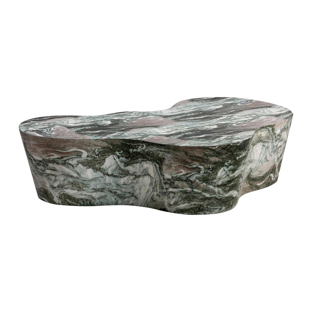 Slab Grey/Blush Faux Marble Coffee Table. Picture 1