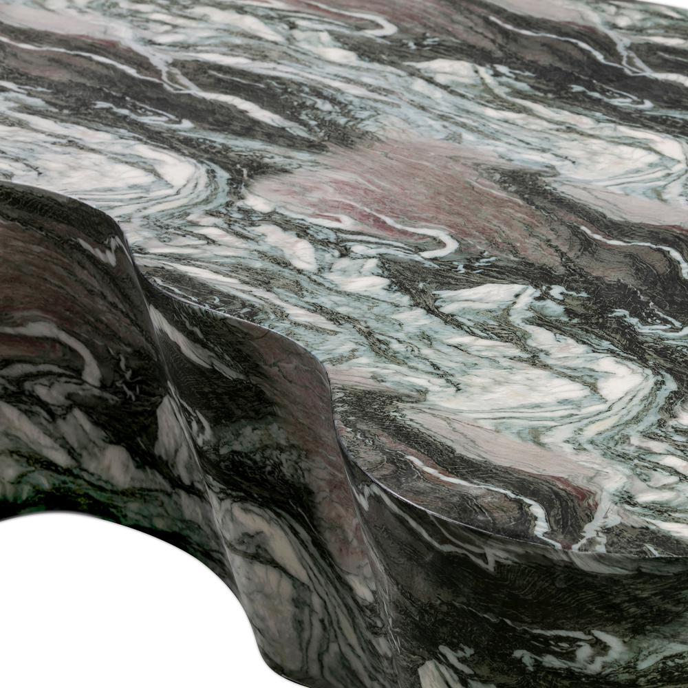Slab Grey/Blush Faux Marble Coffee Table. Picture 5
