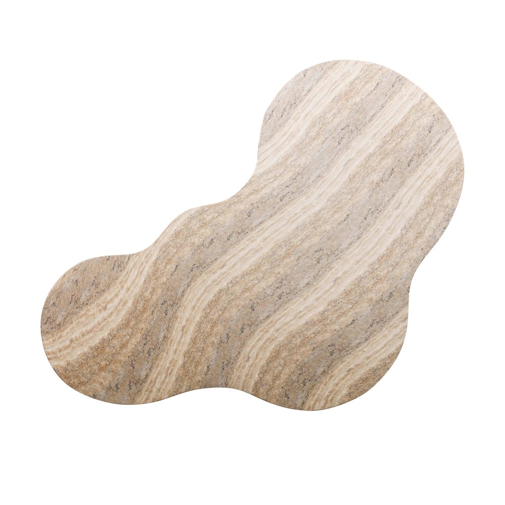 Slab Faux Travertine Coffee Table. Picture 5