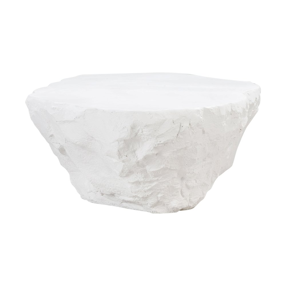 Crag White Concrete Coffee Table. Picture 4