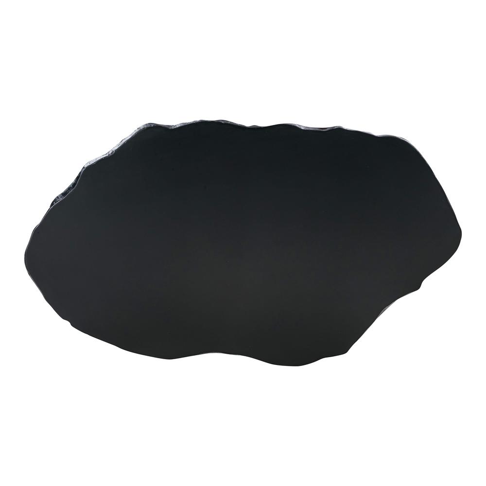 Crag Black Concrete Coffee Table, Black. Picture 6