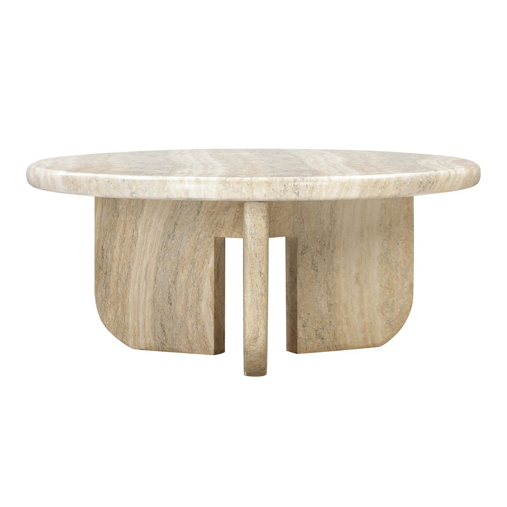 Patrizia Concrete Round Coffee Table. Picture 1
