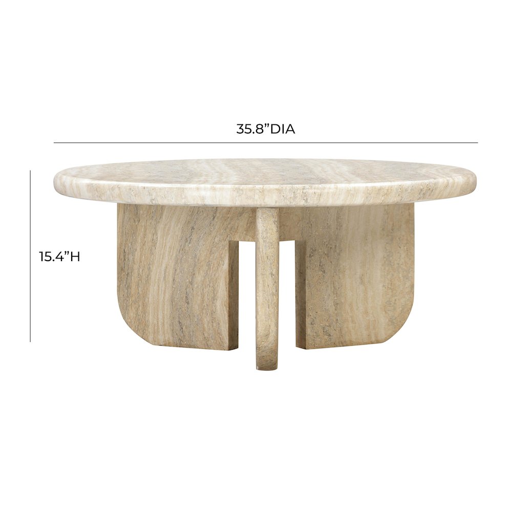 Patrizia Concrete Round Coffee Table. Picture 8