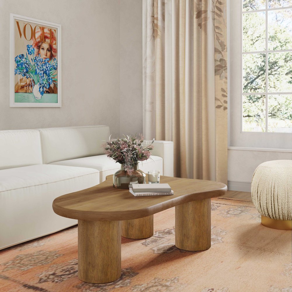 Gotham Cognac Coffee Table. Picture 8
