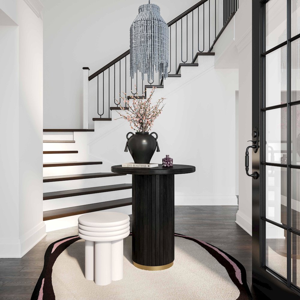 Chelsea Black Oak Entry Table. Picture 2