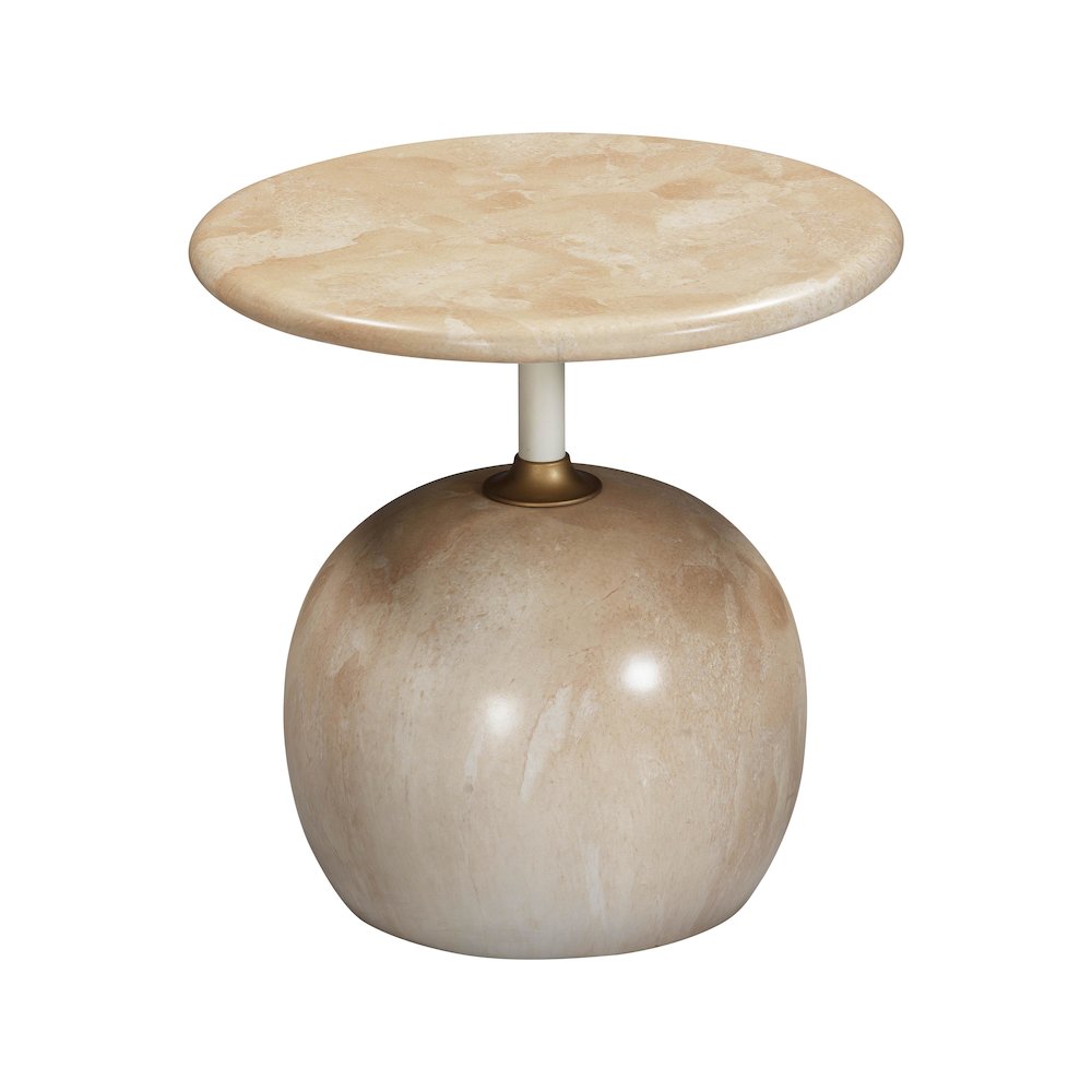 Mire Rose Faux Marble Side Table. Picture 1