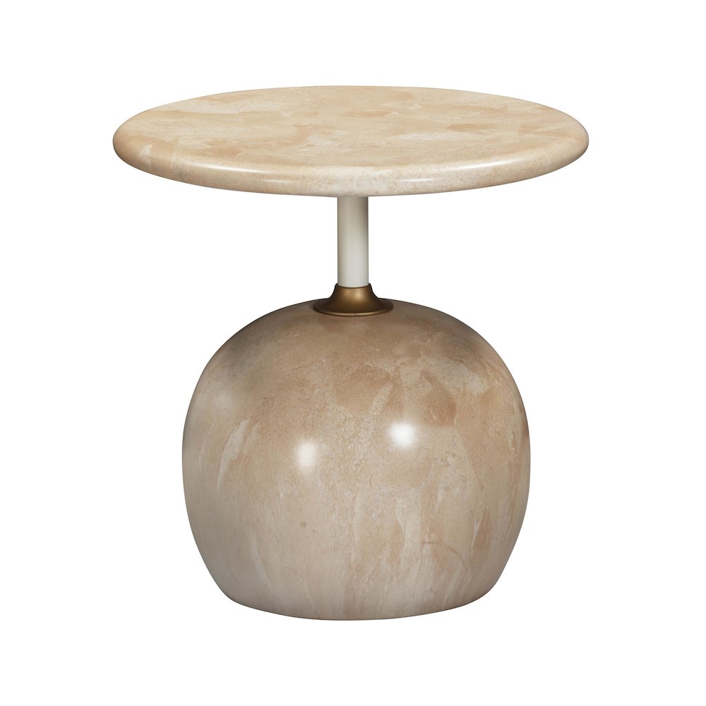 Mire Rose Faux Marble Side Table. Picture 3