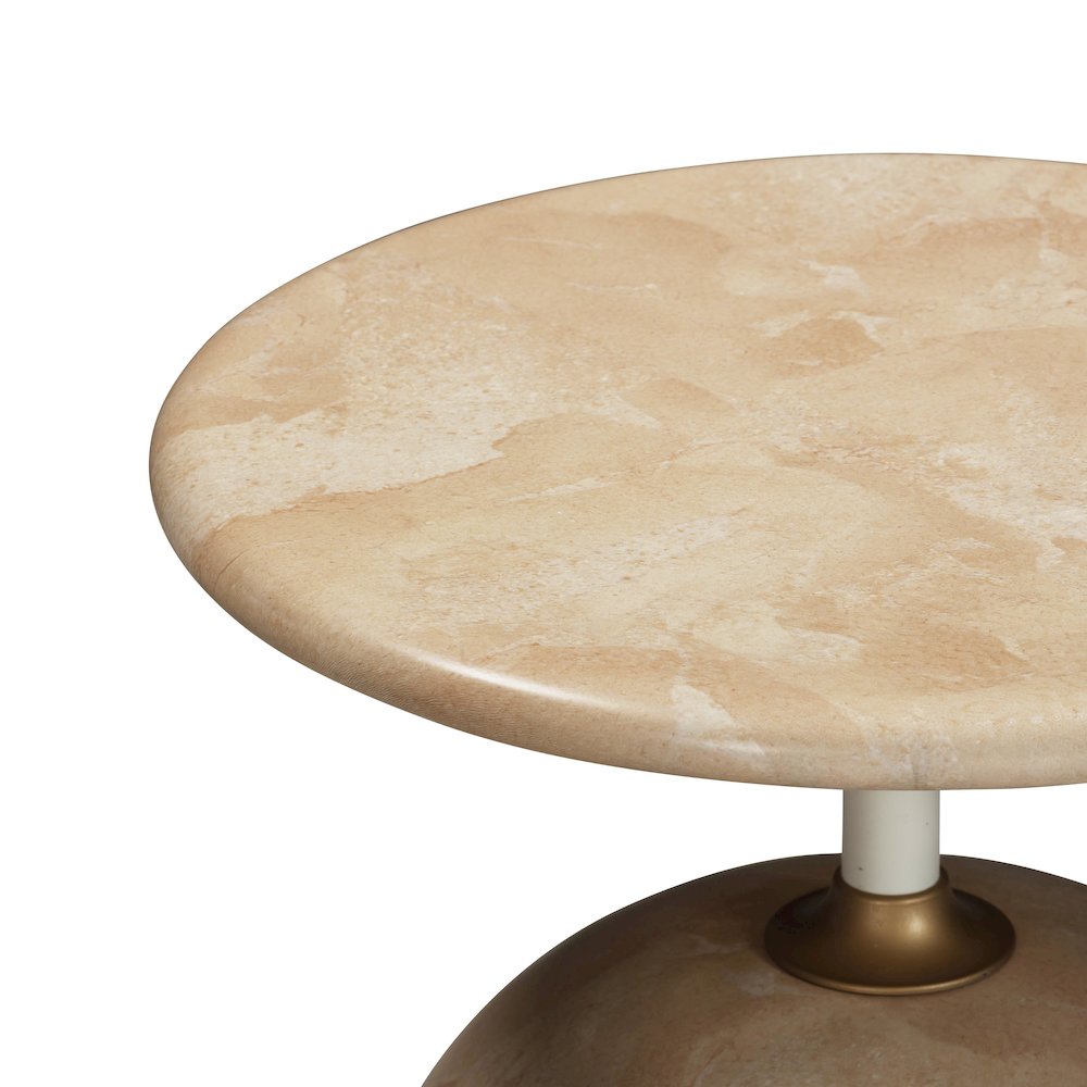 Mire Rose Faux Marble Side Table. Picture 5
