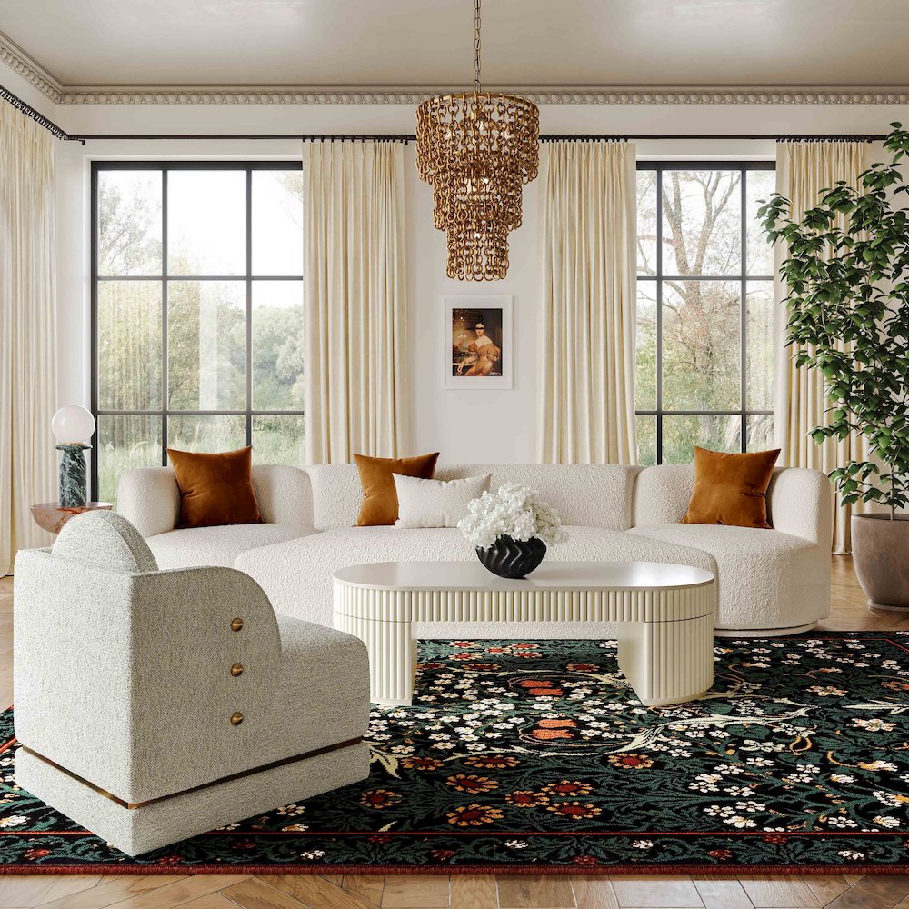 Bella Cream Oval Coffee Table. Picture 6