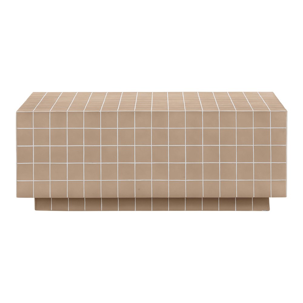 Mixie Taupe Tile Indoor / Outdoor Coffee Table. Picture 2