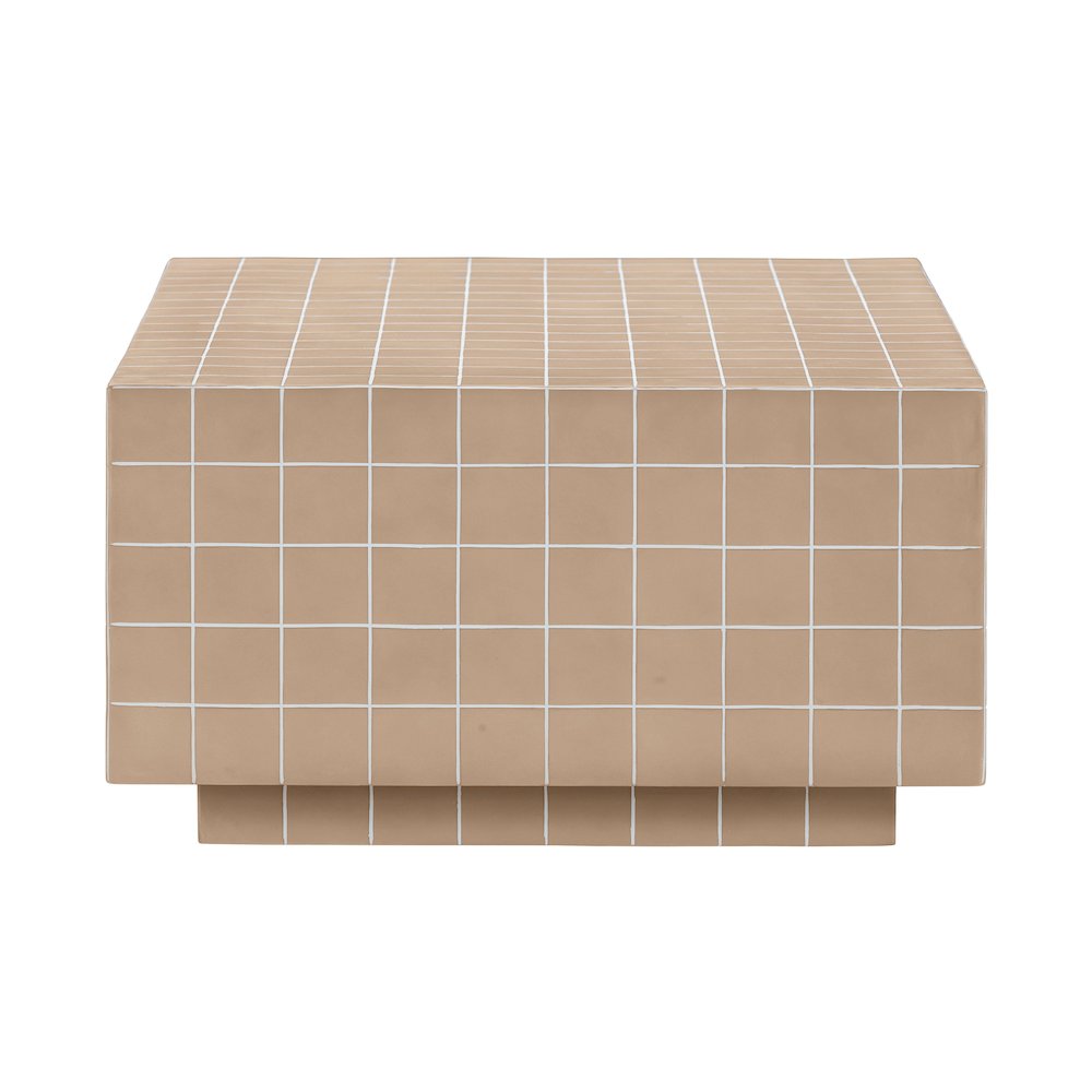 Mixie Taupe Tile Indoor / Outdoor Coffee Table. Picture 3