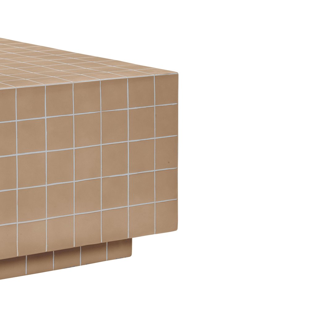 Mixie Taupe Tile Indoor / Outdoor Coffee Table. Picture 4