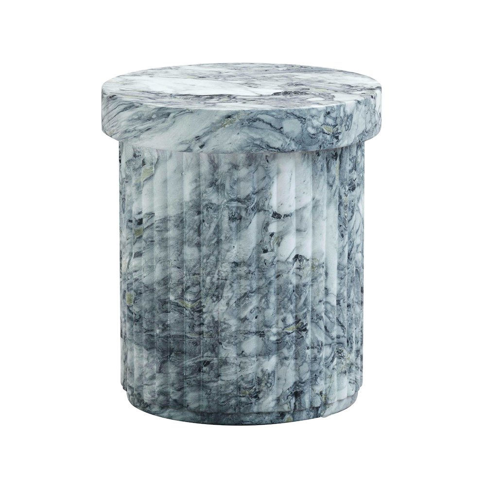 Serafina Marble Pattern Concrete Indoor / Outdoor Side Table. Picture 1